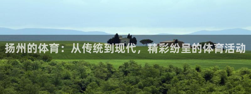 88体育下载网址：扬州的体育：从传统到现代，精彩纷呈的体育活动